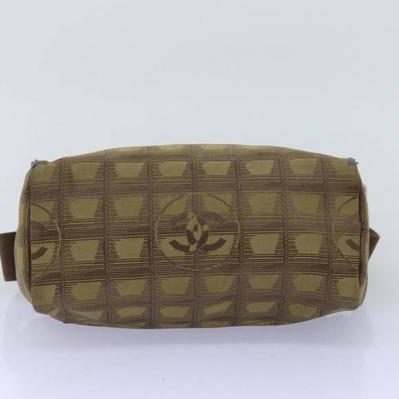 CHANEL New Travel Line Shoulder Bag Nylon Brown CC Auth th4868 - Picture 5 of 16